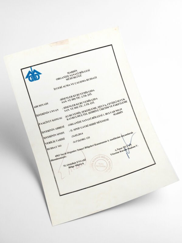 İşyeri Açma Ruhsatı